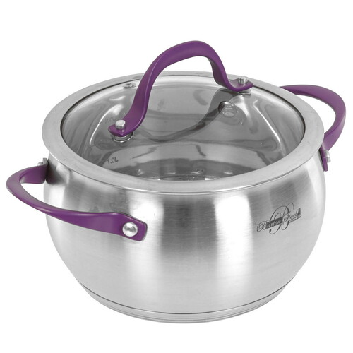 Купить Кастрюля Barton Steel 2017-18 BS 2.5 л 18 см серебристый  9151729. Характеристики, отзывы и цены в Донецке