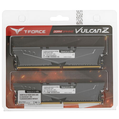 Купить Оперативная память Team Group T-Force Vulcan Z [TLZGD432G3200HC16FDC01] 32 ГБ  4749754. Характеристики, отзывы и цены в Донецке