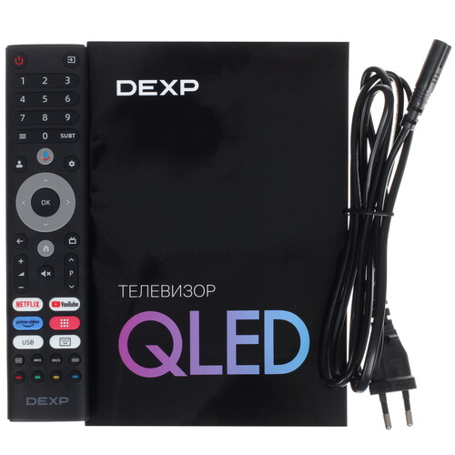 Купить 65" (164 см) Телевизор DEXP 65QCG черный  9079339. Характеристики, отзывы и цены в Донецке