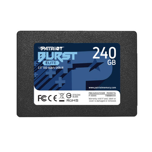 Купить 240 ГБ 2.5" SATA накопитель Patriot Burst Elite [PBE240GS25SSDR]  4746779. Характеристики, отзывы и цены в Донецке