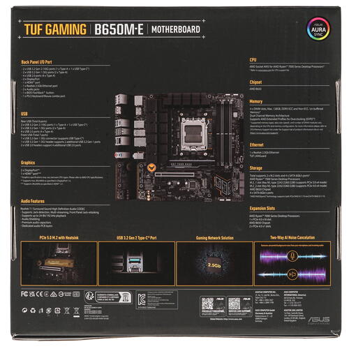Купить Материнская плата ASUS TUF GAMING B650M-E  5425565. Характеристики, отзывы и цены в Донецке