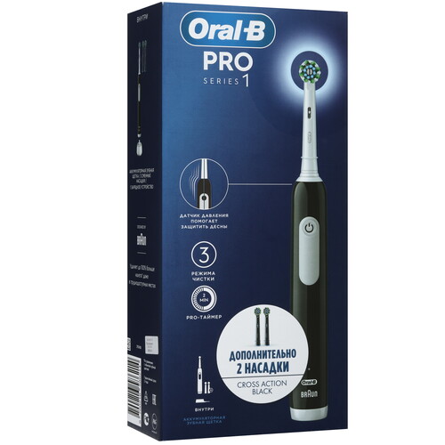 Купить Электрическая зубная щетка Braun Oral-B Pro Series 1/D305.513.3 черный  9159581. Характеристики, отзывы и цены в Донецке