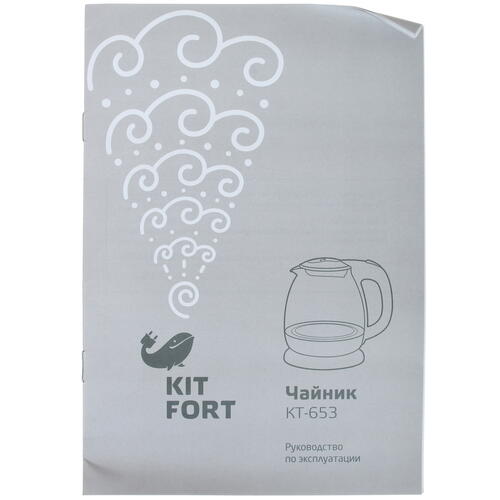 Купить Электрочайник Kitfort KT-653-1 голубой  8142681. Характеристики, отзывы и цены в Донецке