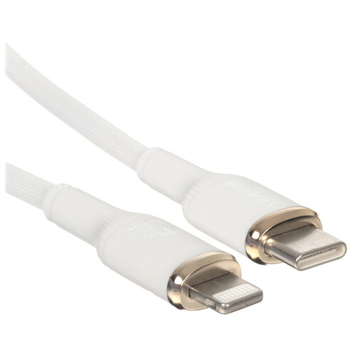 Купить Кабель круглый Romoss Lightning 8-pin - USB Type-C белый 1.2 м  5497296. Характеристики, отзывы и цены в Донецке