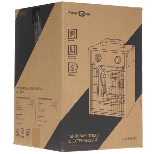 Купить Тепловая пушка электрическая FinePower FSFH-5000SQ  5400810. Характеристики, отзывы и цены в Донецке