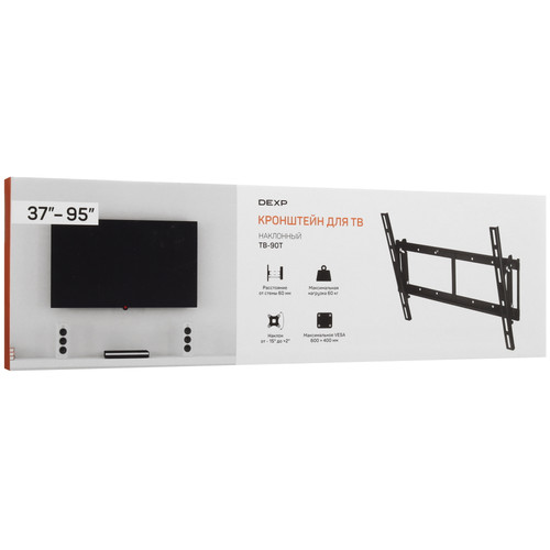 Купить Кронштейн для ТВ DEXP TB-90T черный  9237067. Характеристики, отзывы и цены в Донецке