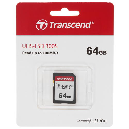 Купить Карта памяти Transcend 300S SDXC 64 ГБ [TS64GSDC300S]  1256963. Характеристики, отзывы и цены в Донецке