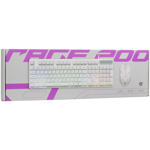 Купить Клавиатура+мышь  проводная  Aceline GS Rage 200 белый  5489942. Характеристики, отзывы и цены в Донецке