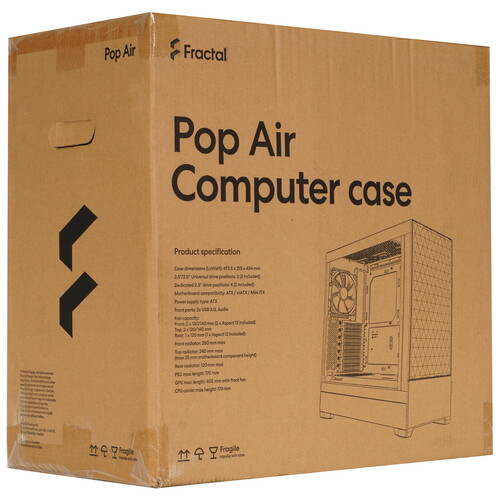 Купить Корпус Fractal Design Pop Air RGB  5080255. Характеристики, отзывы и цены в Донецке