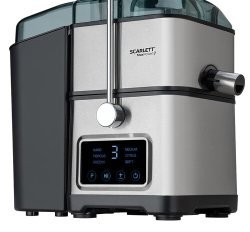 Купить Соковыжималка электрическая Scarlett SC-JE50S64 серебристый  9276015. Характеристики, отзывы и цены в Донецке