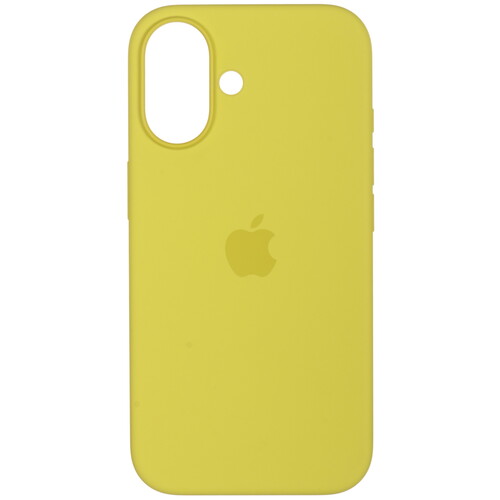 Купить Накладка  Apple Silicone Case для Apple iPhone 16 желтый  5492893. Характеристики, отзывы и цены в Донецке