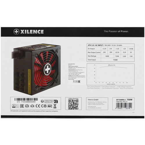 Купить Блок питания Xilence Performance X+ XN173 [XP750MR9.2] черный  5431775. Характеристики, отзывы и цены в Донецке