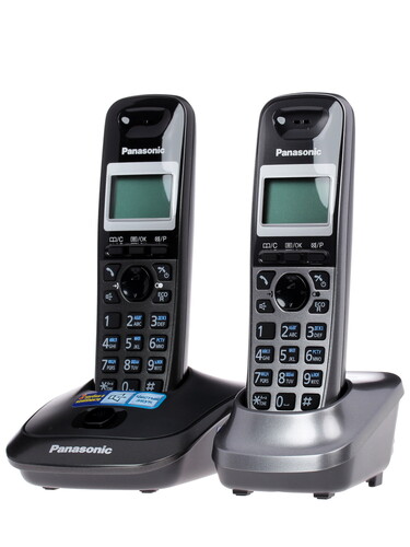 Купить Телефон беспроводной (DECT) Panasonic KX-TG 2512RU2  0189380. Характеристики, отзывы и цены в Донецке
