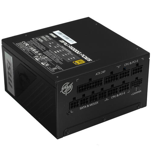 Купить Блок питания MSI MPG A1000G PCIE5 [306-7ZP7C11-CE0] черный  5093614. Характеристики, отзывы и цены в Донецке