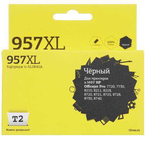 Купить Картридж T2 №957 черный  4851057. Характеристики, отзывы и цены в Донецке