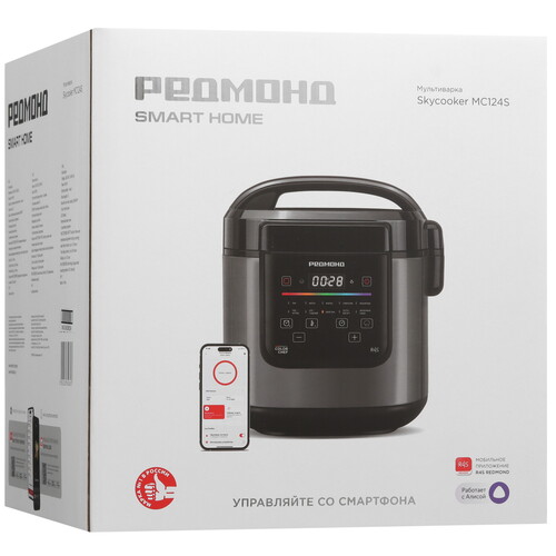 Купить Мультиварка РЕДМОНД MC124S черный  9168414. Характеристики, отзывы и цены в Донецке