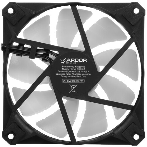 Купить Комплект вентиляторов ARDOR GAMING Mistral 8 Kit 3in1  5431567. Характеристики, отзывы и цены в Донецке
