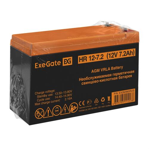 Купить Аккумуляторная батарея для ИБП ExeGate HR 12-7.2  8187564. Характеристики, отзывы и цены в Донецке
