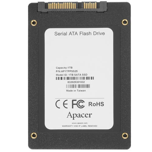 Купить 1000 ГБ 2.5" SATA накопитель Apacer PPSS25 [AP1TPPSS25-R]  1698795. Характеристики, отзывы и цены в Донецке