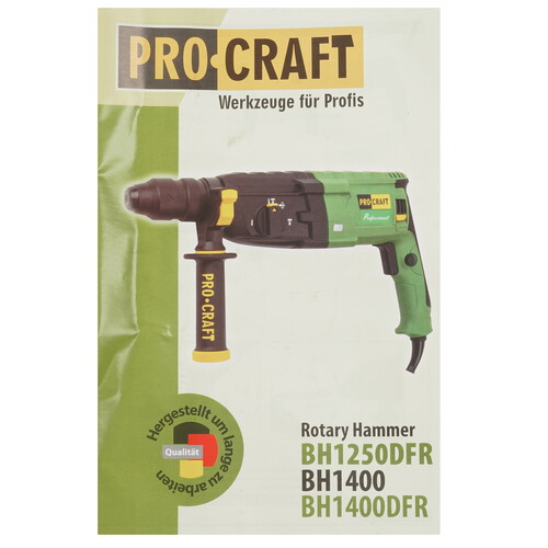 Купить Перфоратор Procraft BH1400  9277907. Характеристики, отзывы и цены в Донецке