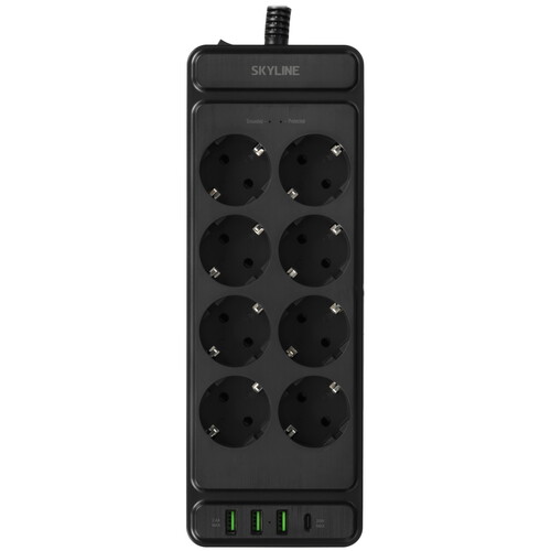 Купить Сетевой фильтр Skyline USP-830 черный  9197107. Характеристики, отзывы и цены в Донецке