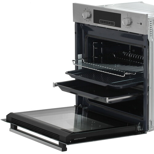 Купить Электрический духовой шкаф Hotpoint HSTF 1231 JSAH IX серебристый  9231960. Характеристики, отзывы и цены в Донецке