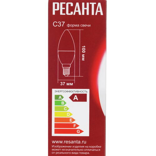 Купить Лампа светодиодная Ресанта LL-R-C37-6W-230-3K-E14  5401729. Характеристики, отзывы и цены в Донецке