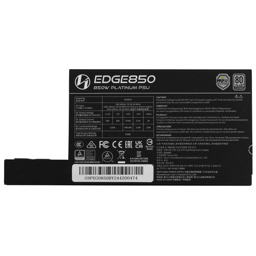 Купить Блок питания LIAN LI EDGE 850W [G9P.EG0850.BE00.RU] черный  5606165. Характеристики, отзывы и цены в Донецке