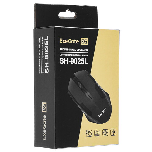 Купить Мышь проводная ExeGate Professional Standard SH-9025L  9903430. Характеристики, отзывы и цены в Донецке