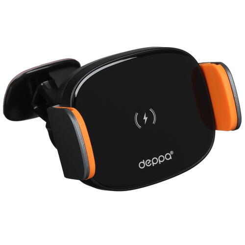 Купить Держатель автомобильный DEPPA Crab QI Stone черный  5406923. Характеристики, отзывы и цены в Донецке