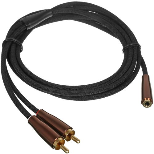 Купить Кабель   Ugreen RCA x2 - 3.5 mm jack черный  5026971. Характеристики, отзывы и цены в Донецке