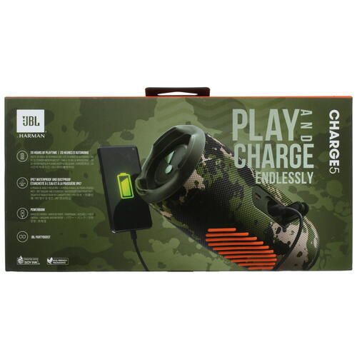 Купить Портативная колонка JBL Charge 5, камуфляжный  4776873. Характеристики, отзывы и цены в Донецке