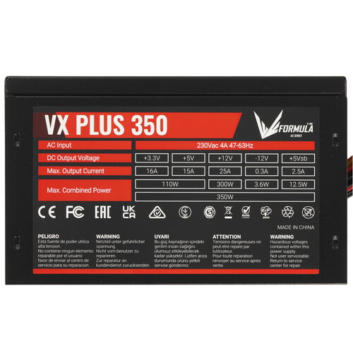 Купить Блок питания Formula VX PLUS 350 [VX-350 PLUS 350W] черный  5614608. Характеристики, отзывы и цены в Донецке