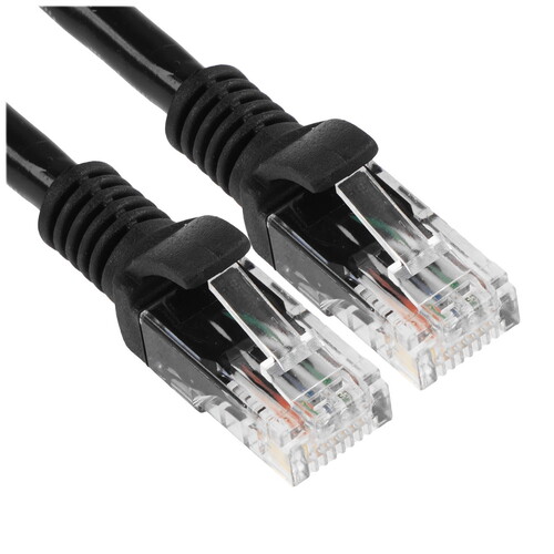 Купить Патч-корд Cablexpert PP6U-0.5M/BK  9154465. Характеристики, отзывы и цены в Донецке