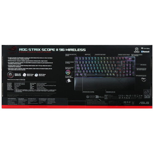 Купить Клавиатура  проводная + беспроводная ASUS ROG Strix Scope II  5499150. Характеристики, отзывы и цены в Донецке