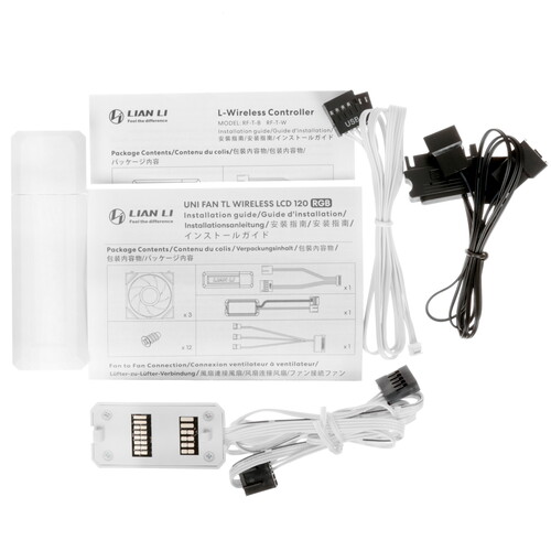 Купить Комплект вентиляторов LIAN LI UNI FAN TL LCD WIRELESS 120-3  5610970. Характеристики, отзывы и цены в Донецке
