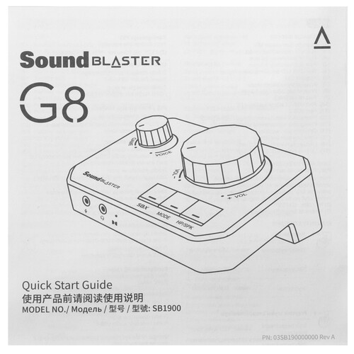 Купить Внешняя звуковая карта Creative Sound Blaster G8  5496226. Характеристики, отзывы и цены в Донецке