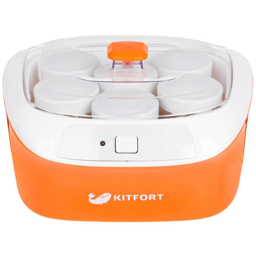 Купить Йогуртница Kitfort КТ-2020 оранжевый  8126433. Характеристики, отзывы и цены в Донецке