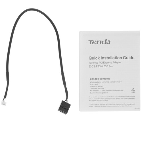 Купить Wi-Fi адаптер + Bluetooth Tenda E33  5086577. Характеристики, отзывы и цены в Донецке