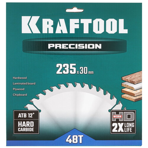 Купить Диск пильный KRAFTOOL 36952-235-30  9108009. Характеристики, отзывы и цены в Донецке