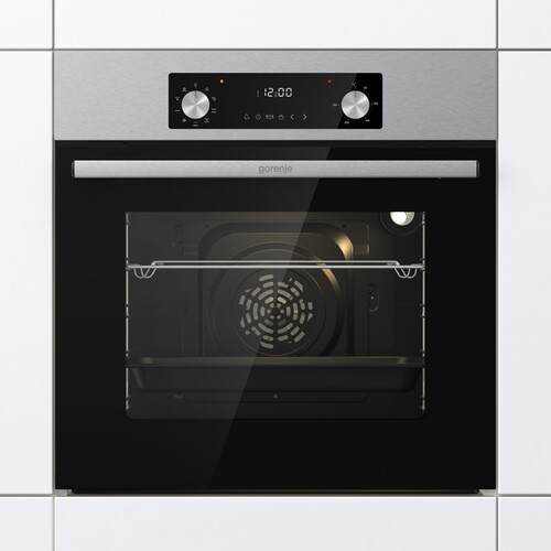 Купить Электрический духовой шкаф Gorenje BO6737E02NX серебристый  9140407. Характеристики, отзывы и цены в Донецке