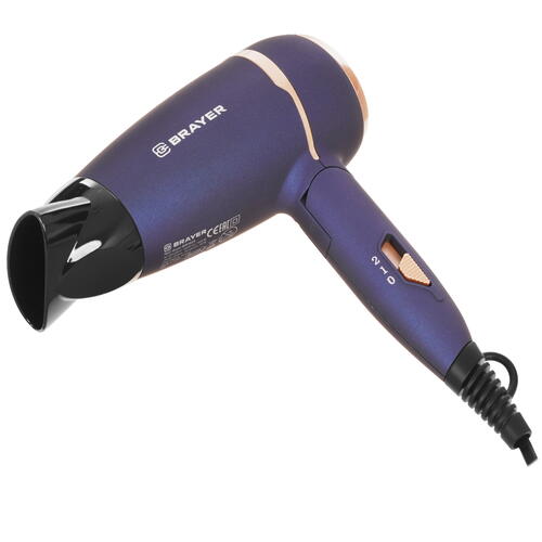 Купить Фен Brayer BR3025 синий/золотистый  9032623. Характеристики, отзывы и цены в Донецке