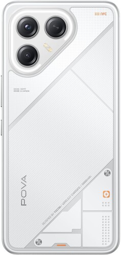 Купить 6.67" Смартфон Tecno POVA 7 Ultra 5G 256 ГБ белый  5635543. Характеристики, отзывы и цены в Донецке