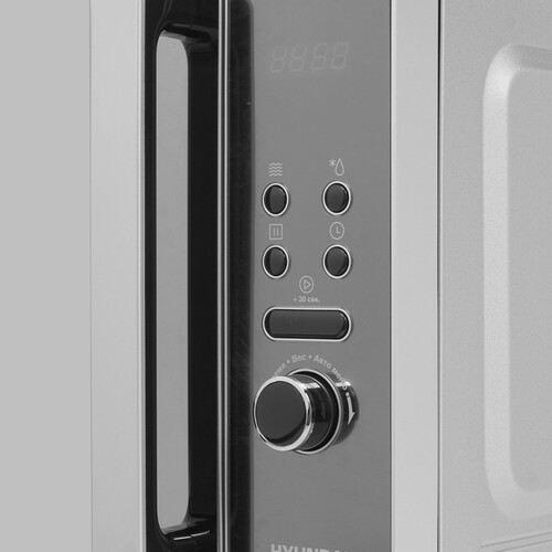 Купить Микроволновая печь Hyundai HYM-D3002 серебристый  8190992. Характеристики, отзывы и цены в Донецке