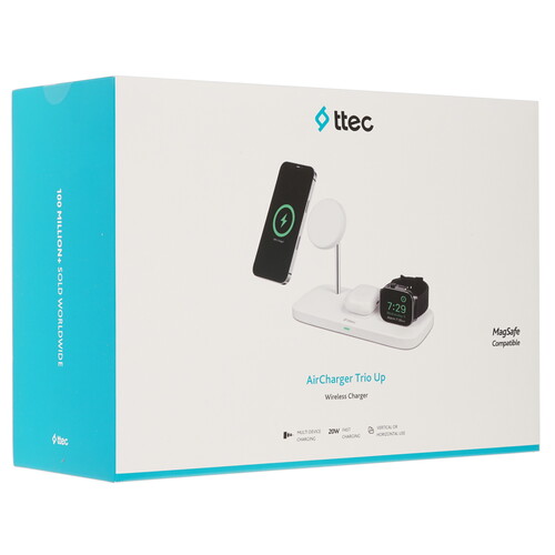 Купить Беспроводное зарядное устройство TTEC AirCharger Trio Up белый  9202675. Характеристики, отзывы и цены в Донецке