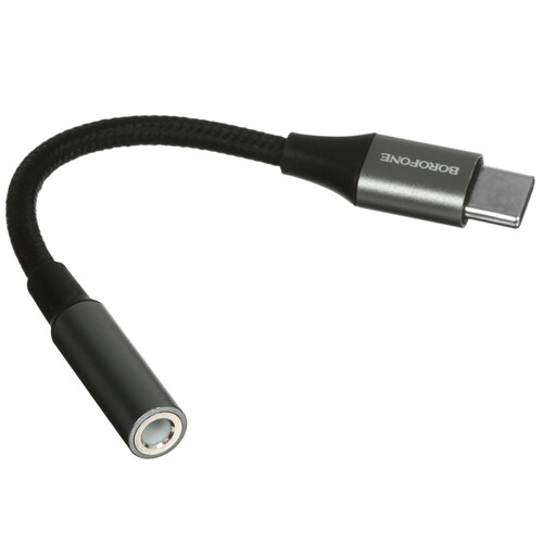 Купить Кабель   Borofone USB Type-C - jack 3.5 мм серый  5474907. Характеристики, отзывы и цены в Донецке