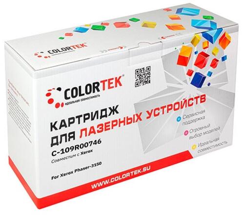 Купить Картридж лазерный Colortek 109R00746 черный  5367254. Характеристики, отзывы и цены в Донецке