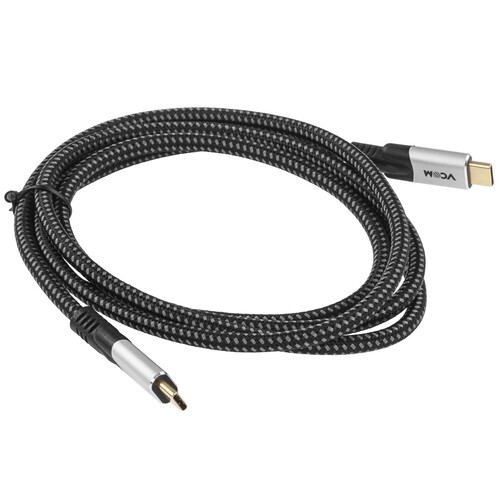 Купить Кабель круглый VCOM USB Type-C - USB Type-C черный 1.5 м  5471699. Характеристики, отзывы и цены в Донецке