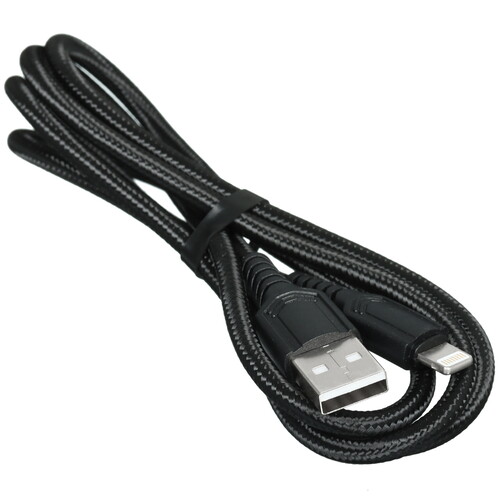Купить Кабель круглый Borofone Lightning 8-pin - USB 2.0 Type-A черный 1 м  5635300. Характеристики, отзывы и цены в Донецке