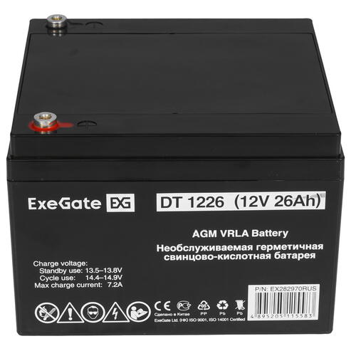 Купить Аккумуляторная батарея для ИБП ExeGate DT 1226  8187537. Характеристики, отзывы и цены в Донецке